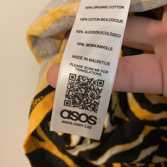 Asos Curve Tiger Print Peplum Tank Top - Picture 6 of 8